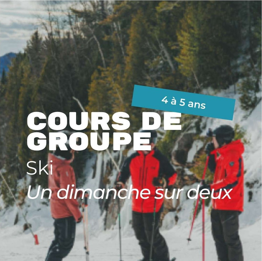 Un Dimanche sur deux | Ski | 4-5 ans | Cours de groupe